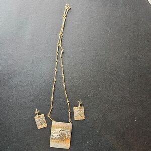 Elegant Gold and Silver Jewelry Set